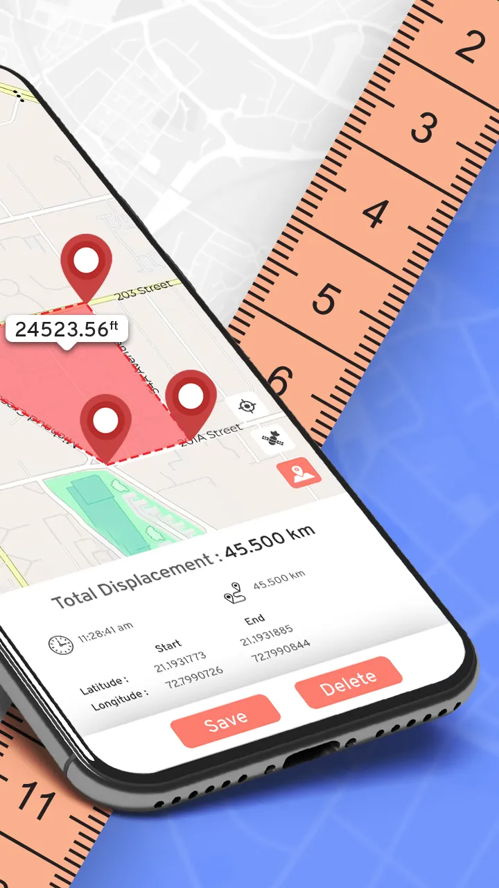 Distance & Land Area Measure | Indus Appstore | Screenshot