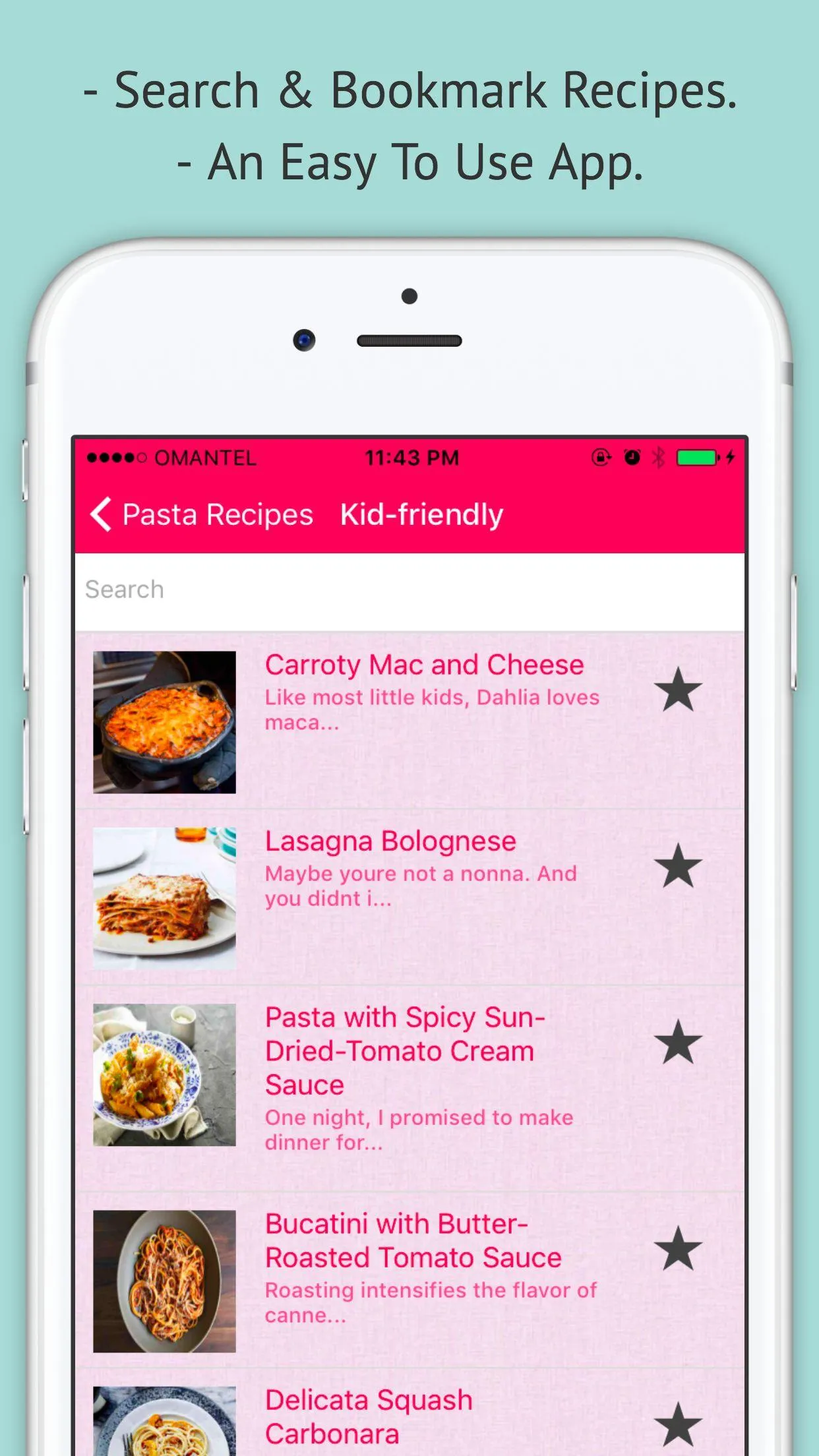 Pasta Recipes - Offline Recipe | Indus Appstore | Screenshot