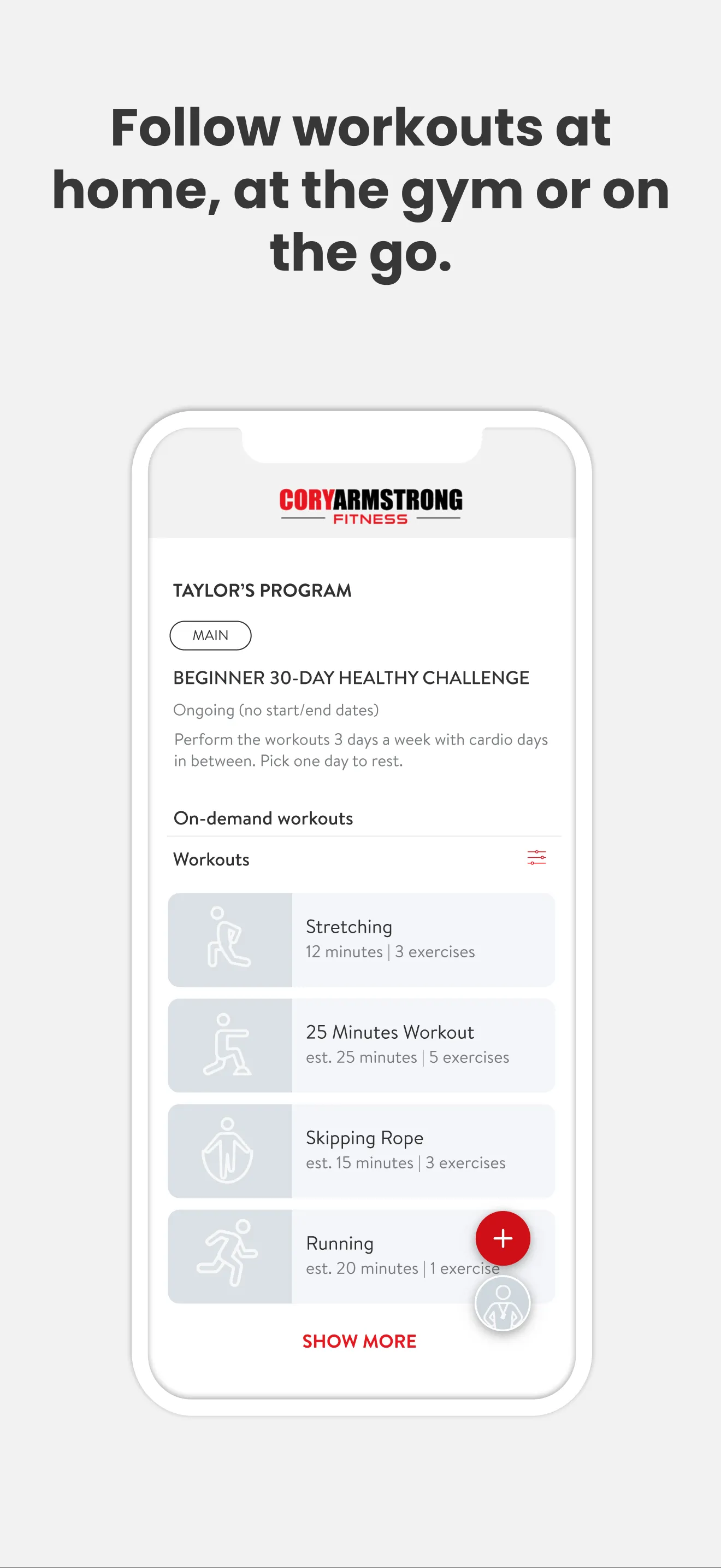 Cory Armstrong Fitness | Indus Appstore | Screenshot