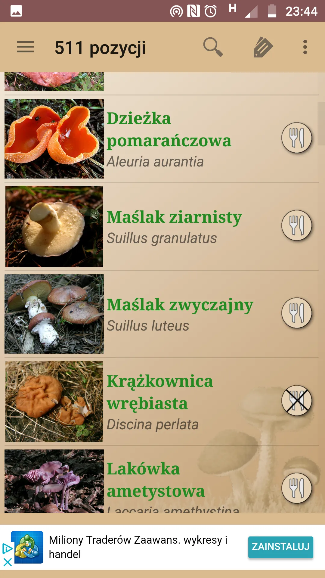 Atlas grzybów | Indus Appstore | Screenshot