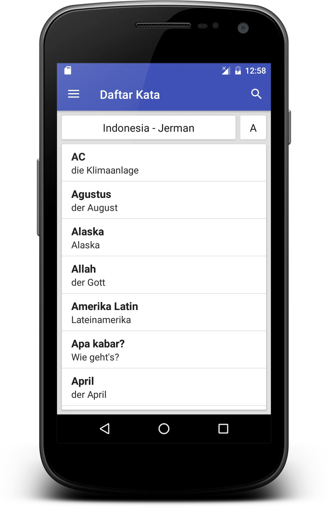 Kamus Jerman Indonesia | Indus Appstore | Screenshot