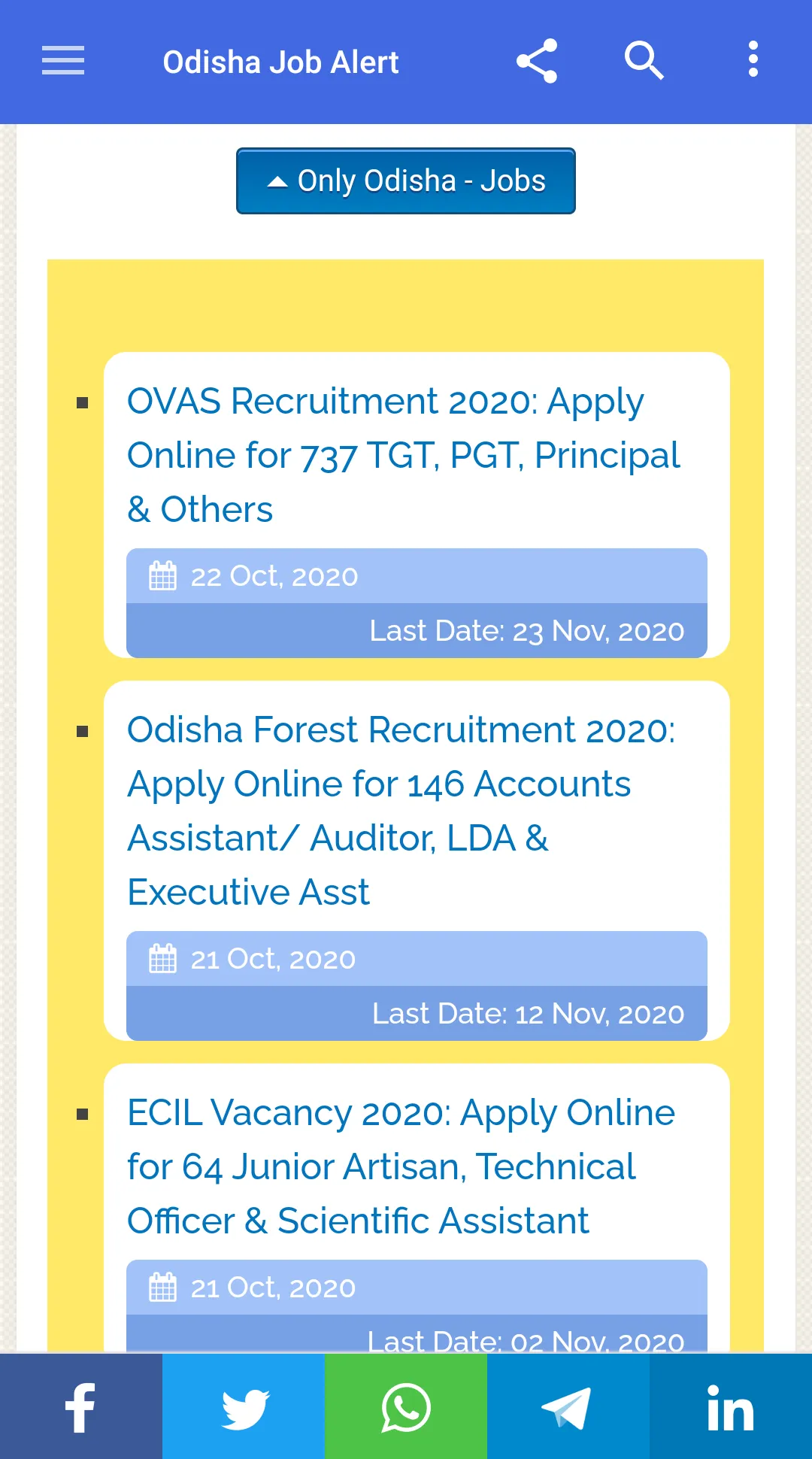 Odisha Job Alert | Indus Appstore | Screenshot