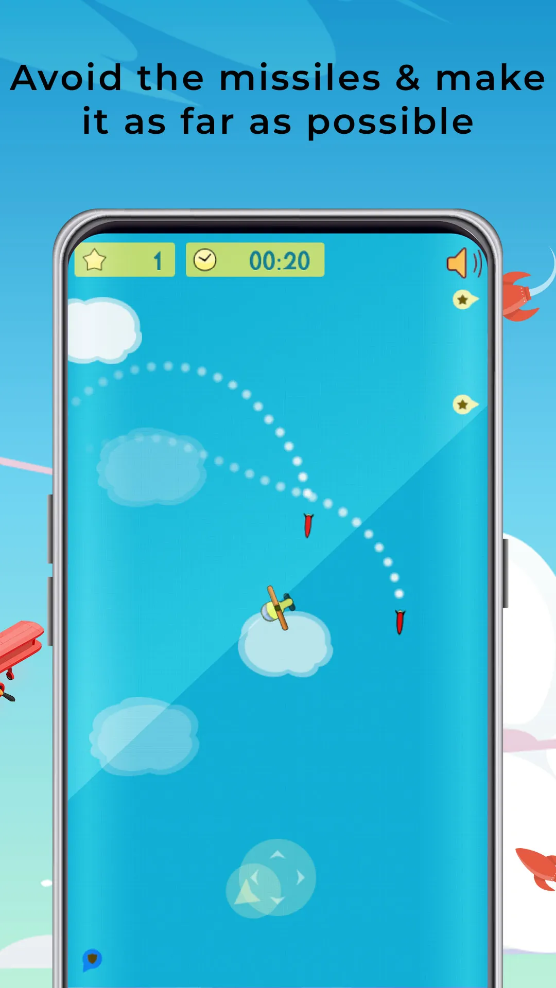 Plane vs Missiles | Indus Appstore | Screenshot