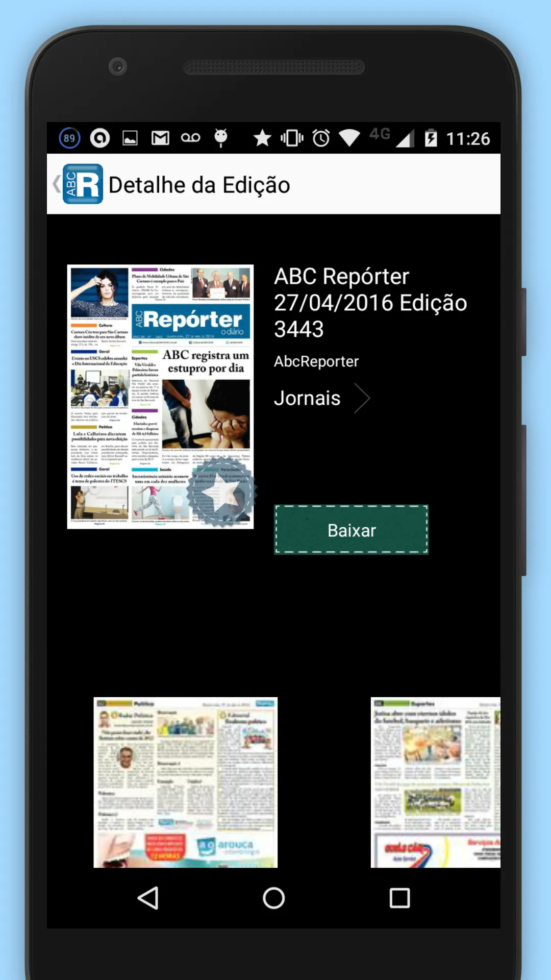 Jornal ABC Repórter | Indus Appstore | Screenshot