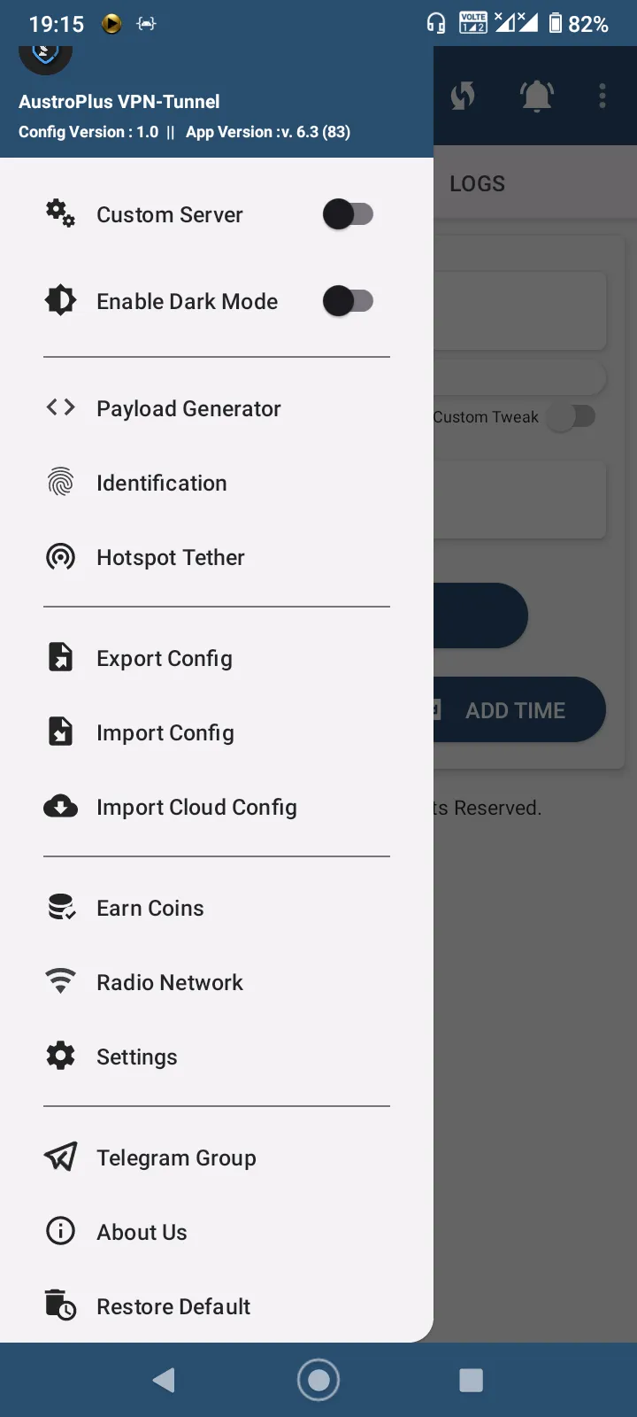 AustroPlus VPN Tunnel | Indus Appstore | Screenshot