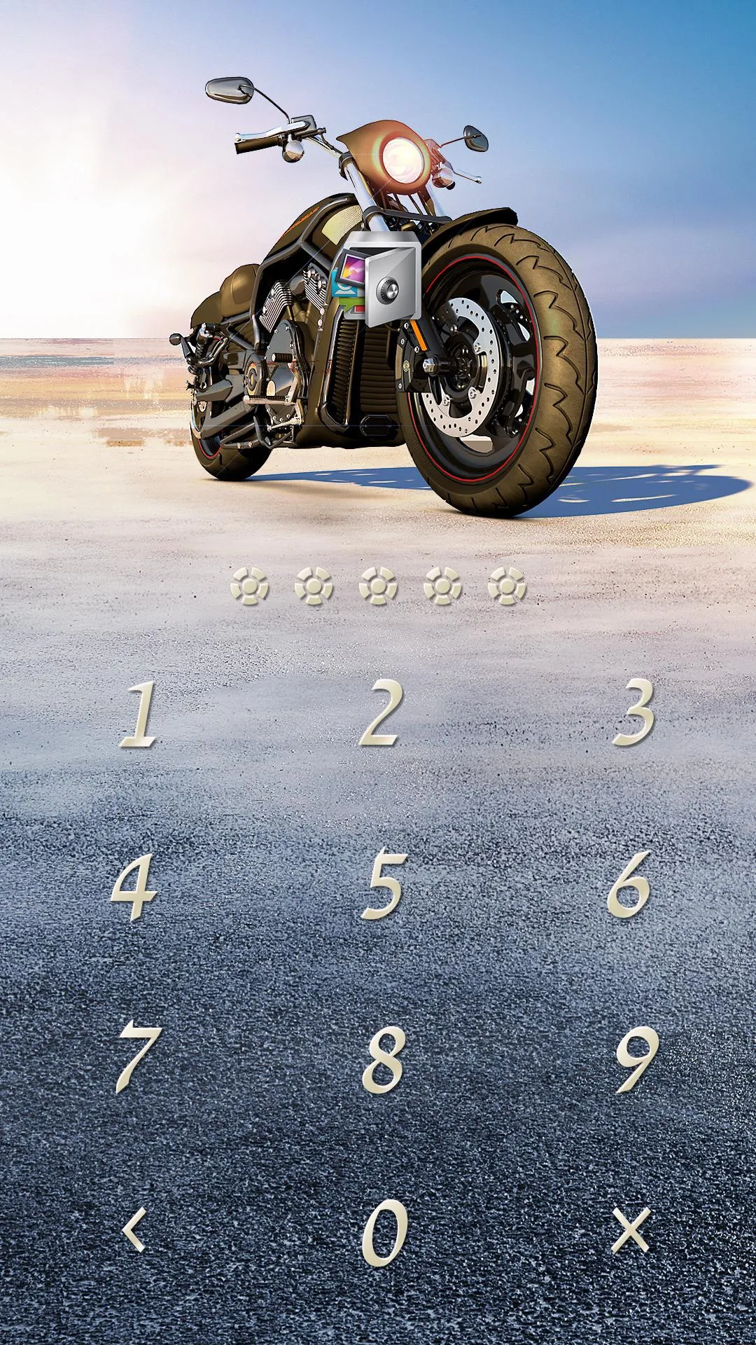 AppLock Theme Motorcycle | Indus Appstore | Screenshot