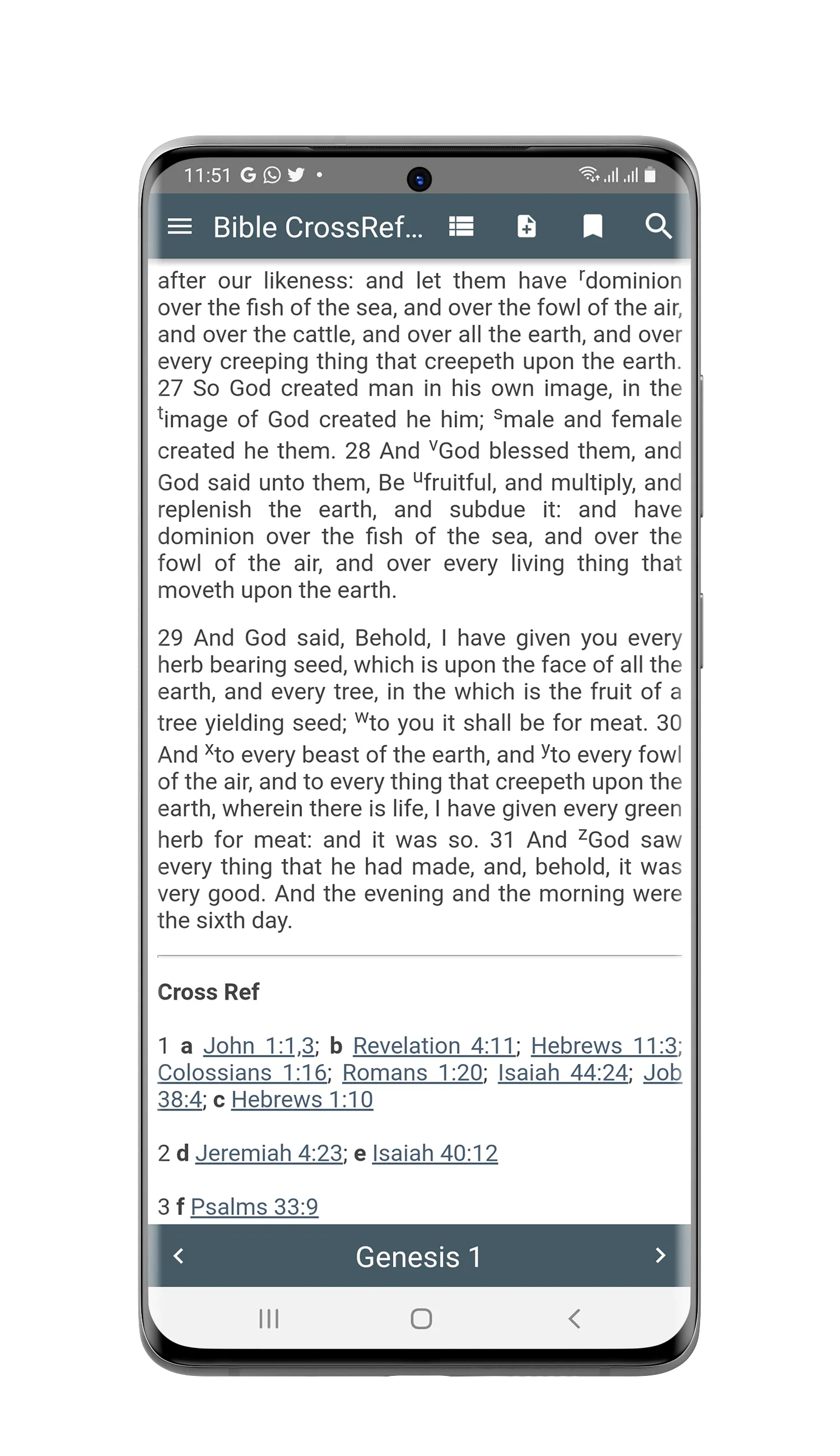 Bible Cross References | Indus Appstore | Screenshot