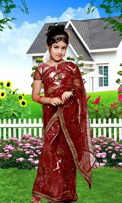 Kids Saree Photo Maker | Indus Appstore | Screenshot