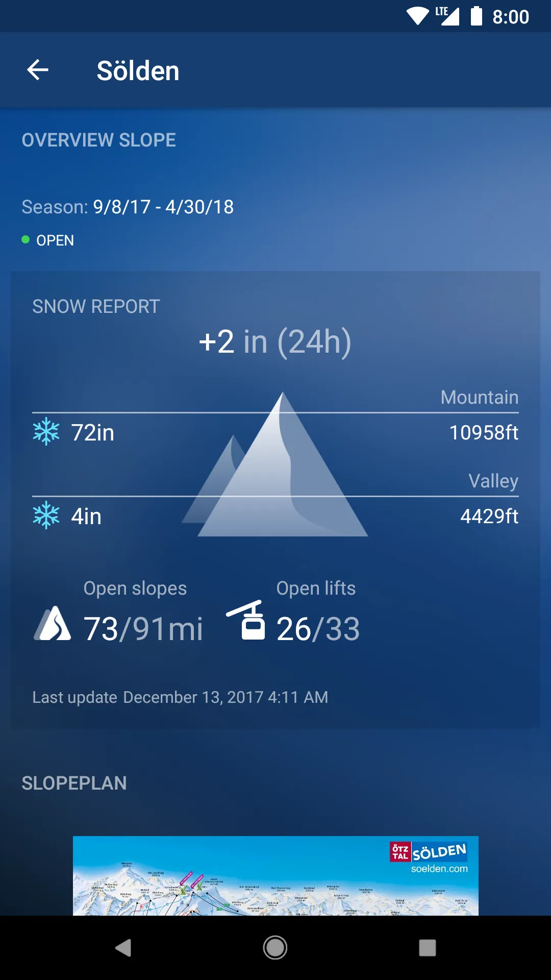 Snow Report Ski App | Indus Appstore | Screenshot