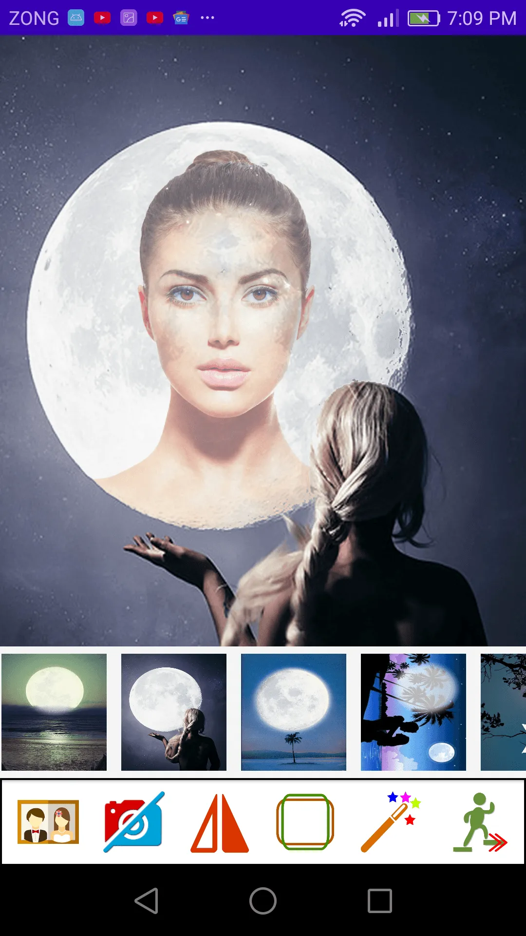 Romantic Moon Photo Montage | Indus Appstore | Screenshot