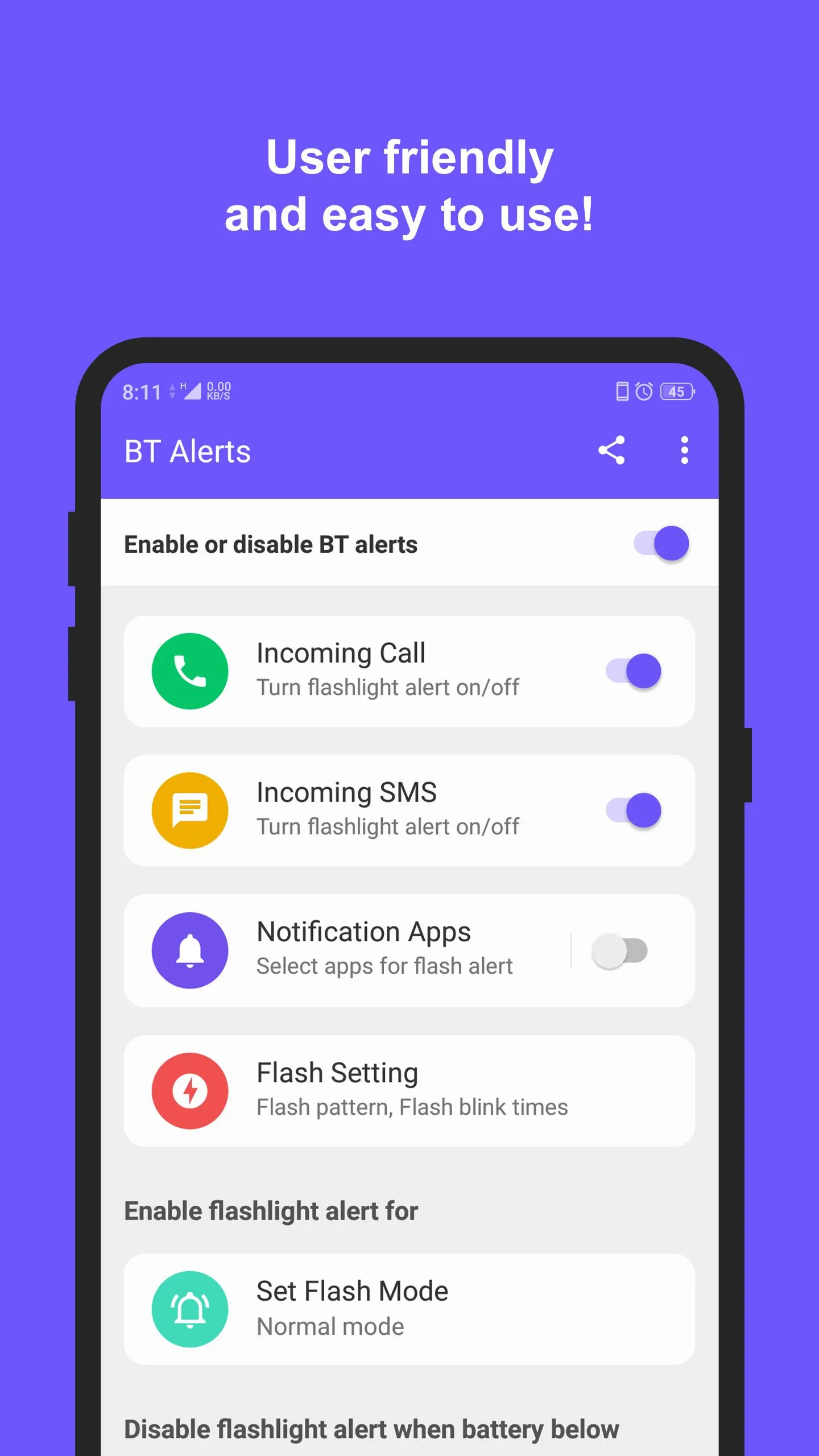 Flashlight Alerts | Indus Appstore | Screenshot