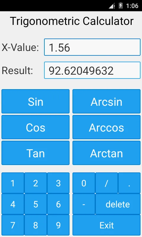 Trigonometric Calculator | Indus Appstore | Screenshot