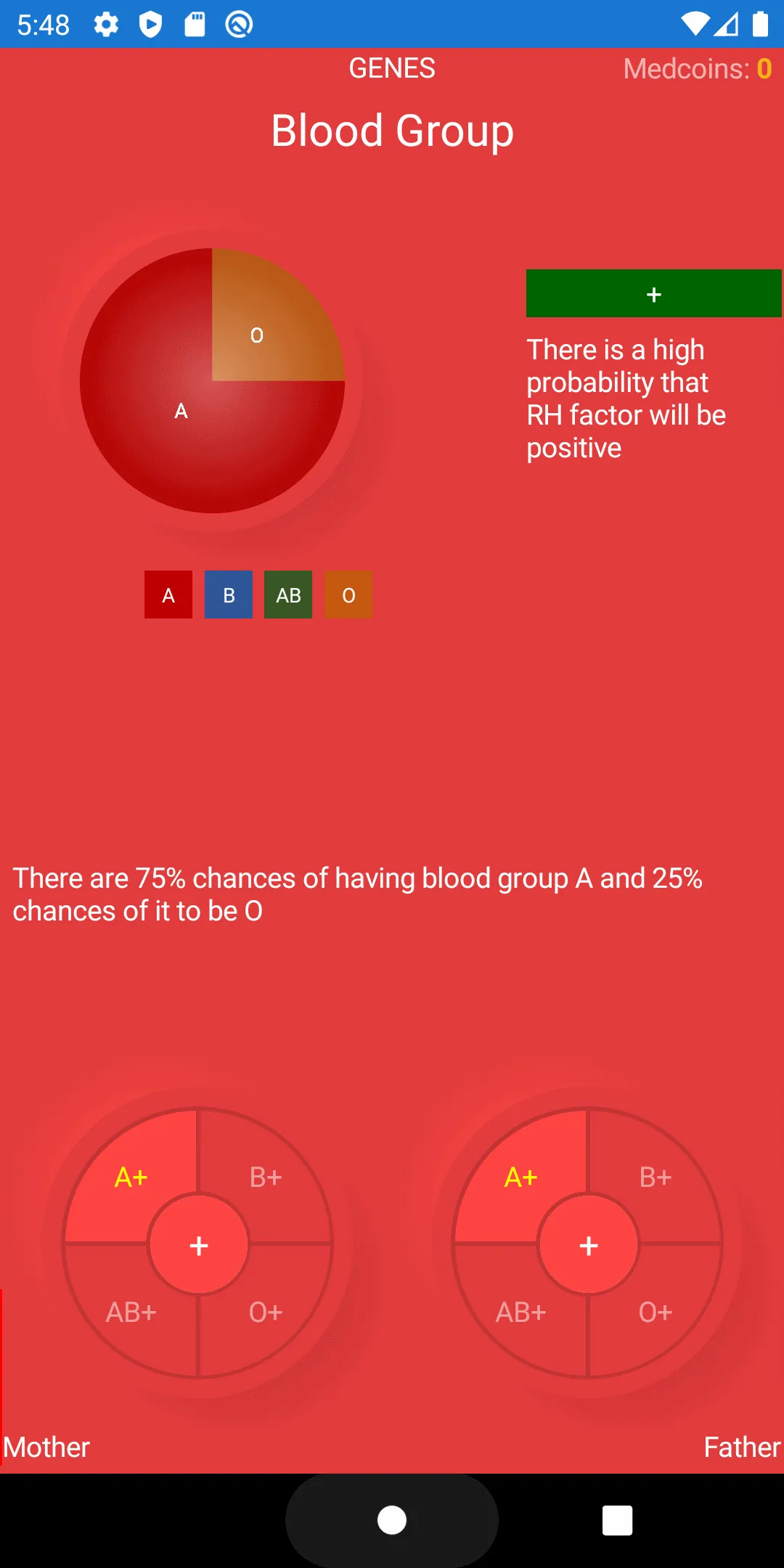 Genes (previously Blood Group) | Indus Appstore | Screenshot