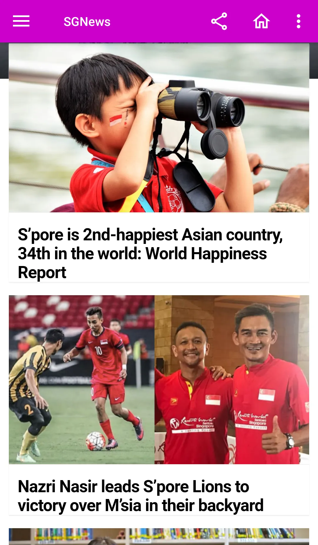 SGNews - Singapore News | Indus Appstore | Screenshot