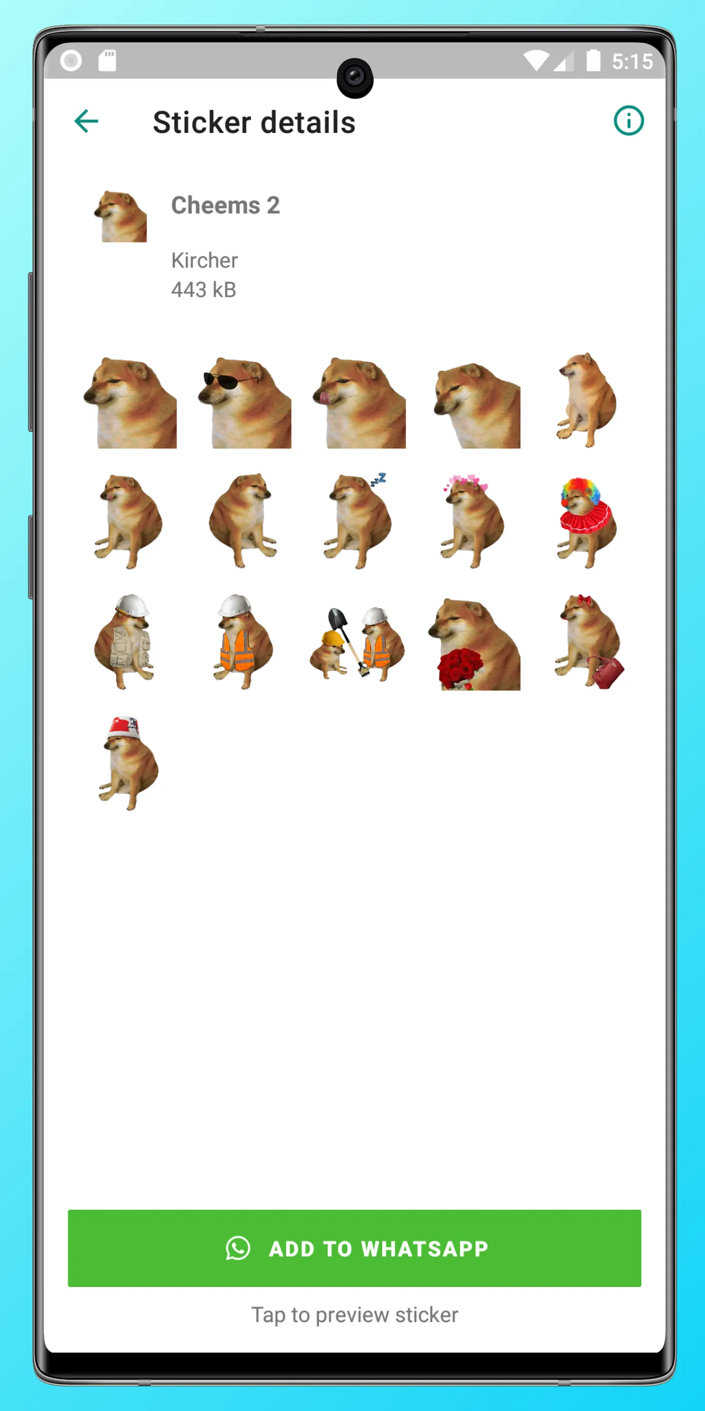 Cheems Stickers for WA | Indus Appstore | Screenshot