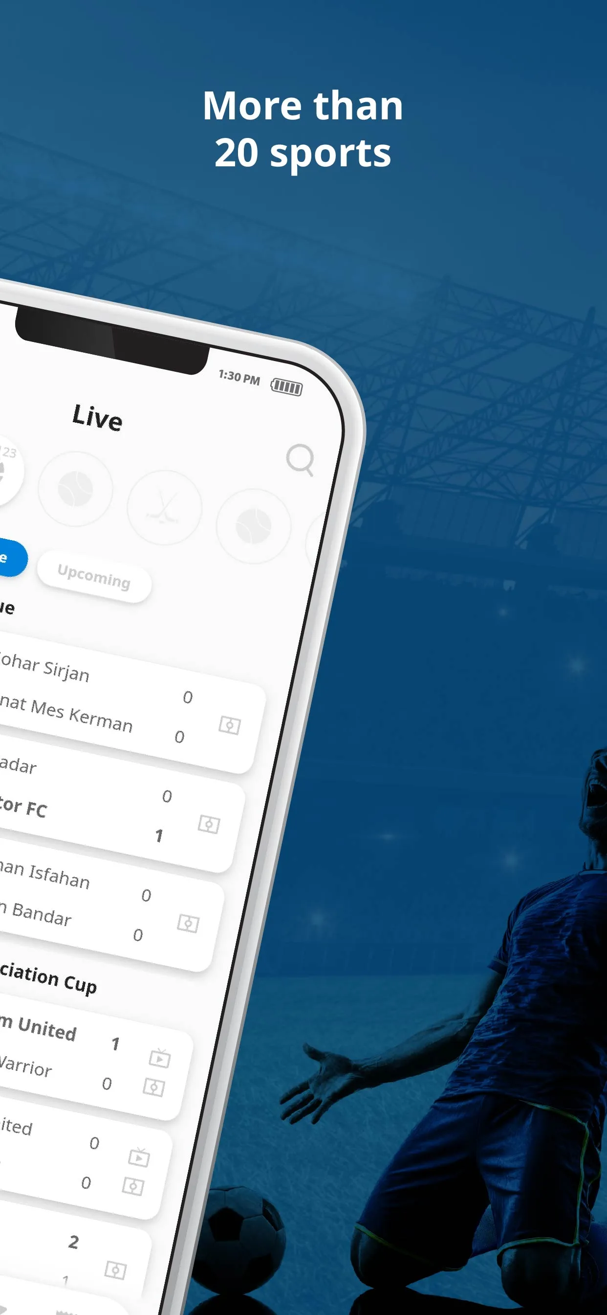 OneScore - Live Sports Scores | Indus Appstore | Screenshot