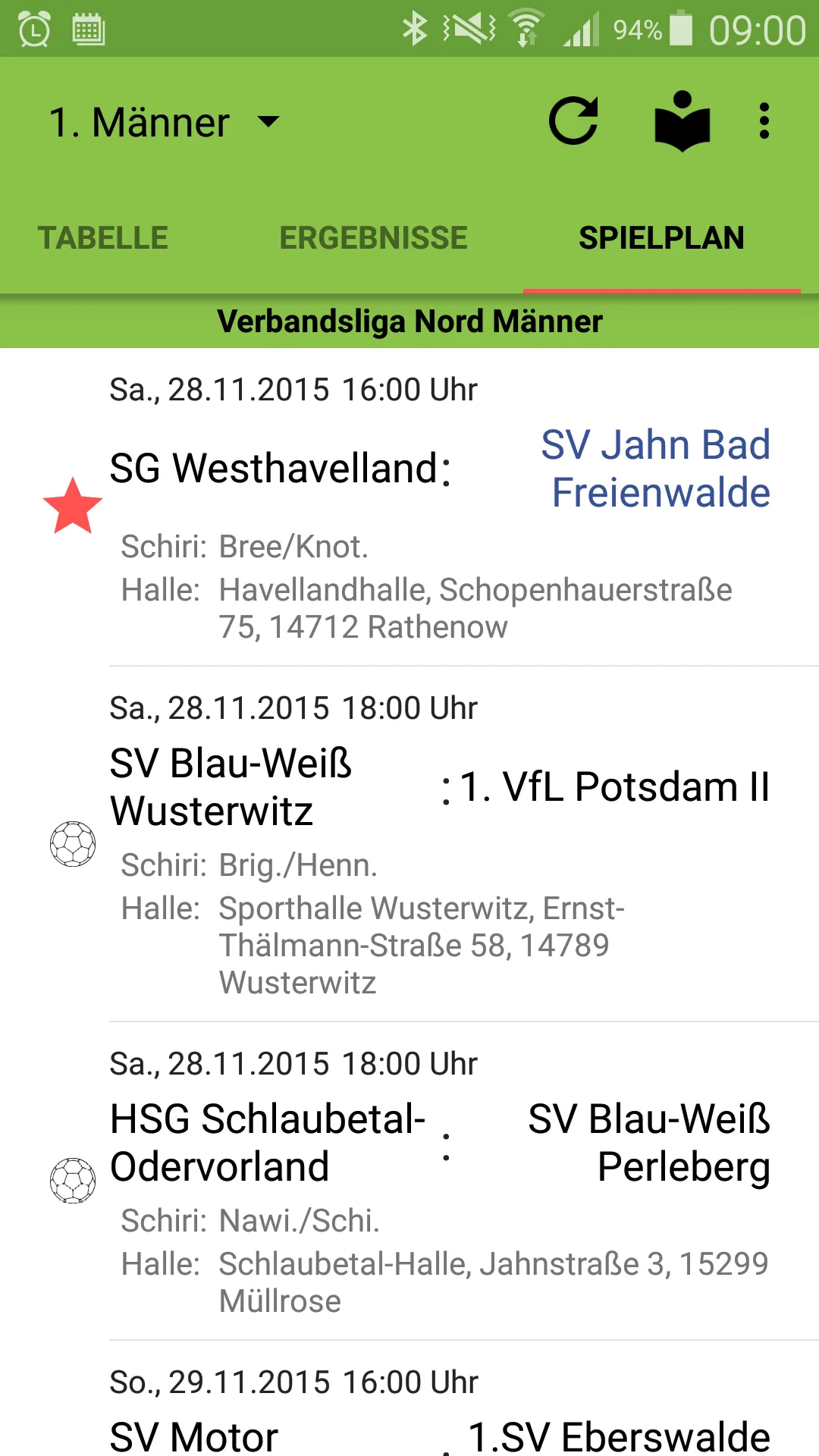 SV Jahn Bad Freienwalde Handba | Indus Appstore | Screenshot