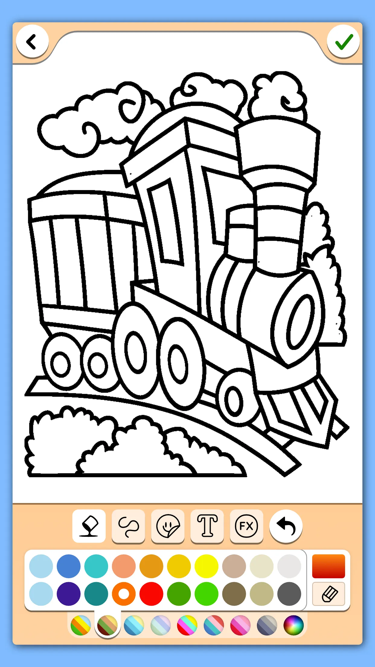 Train game: coloring book. | Indus Appstore | Screenshot
