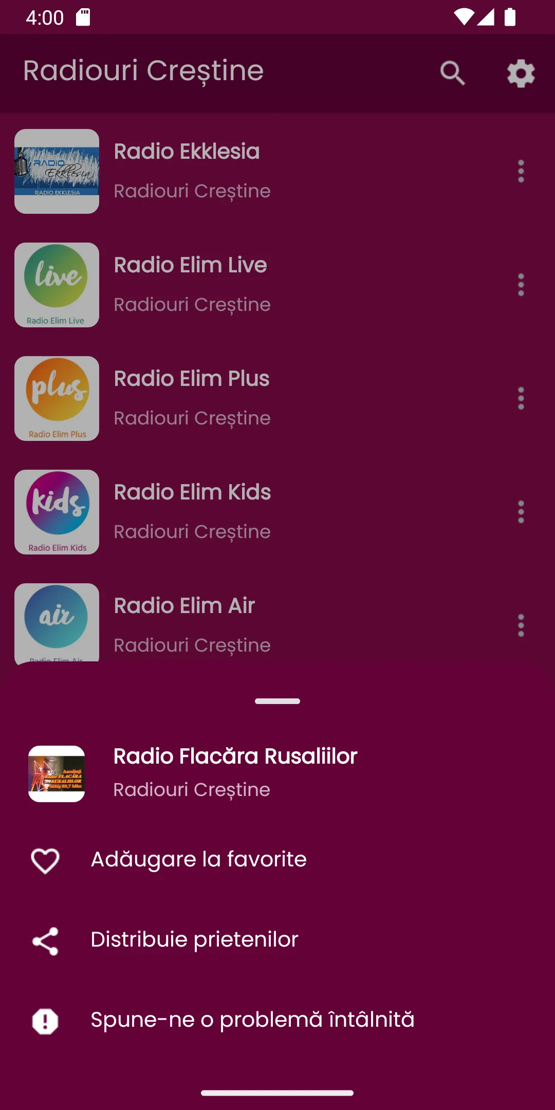 Radiouri Creștine | Indus Appstore | Screenshot