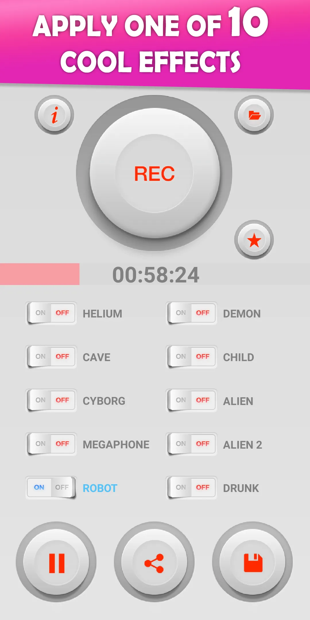 Voice Changer - Audio Effects | Indus Appstore | Screenshot