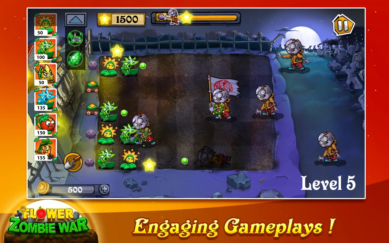 Flower Zombie War | Indus Appstore | Screenshot