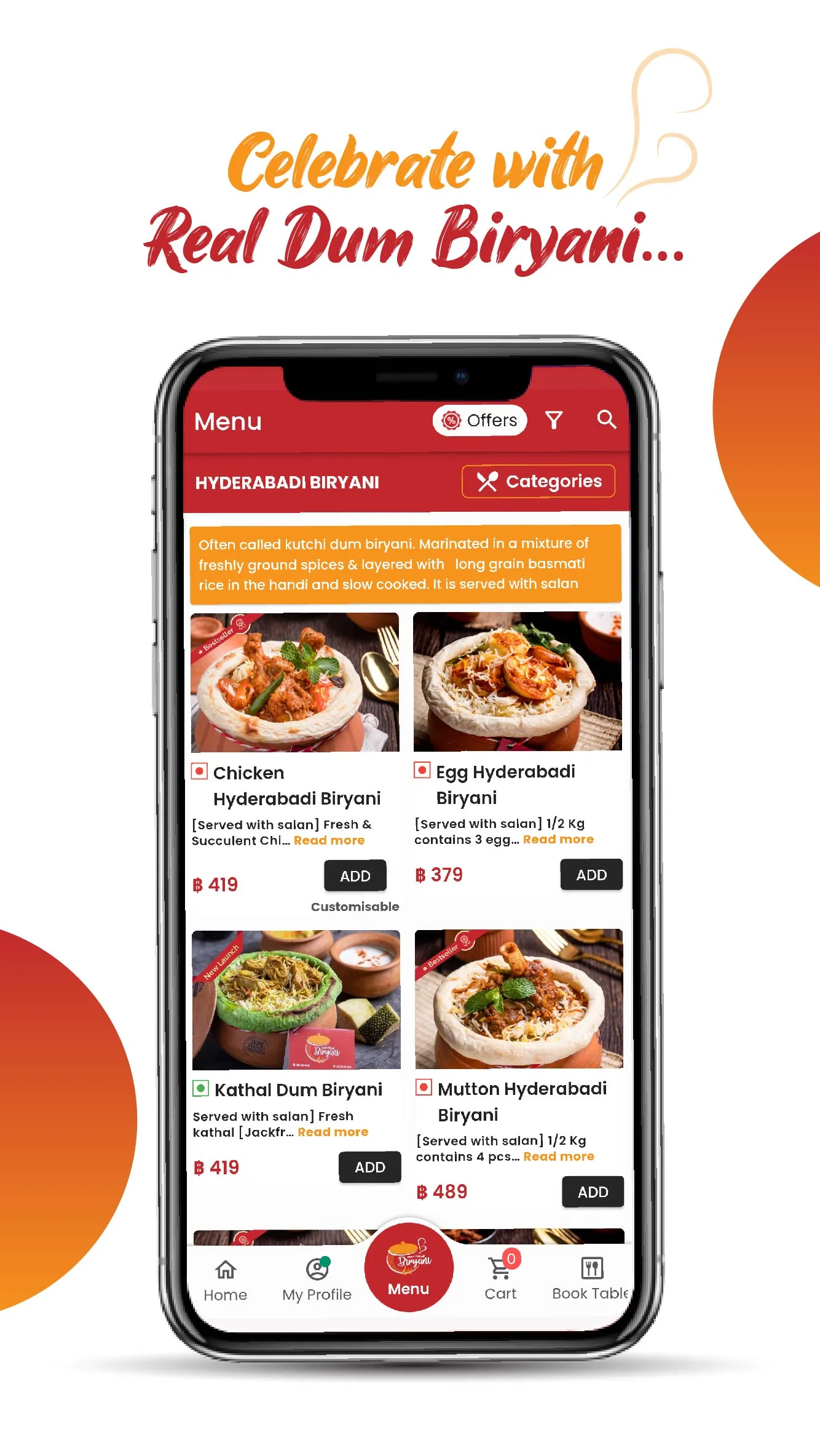 Dum Handi Biryani | Indus Appstore | Screenshot