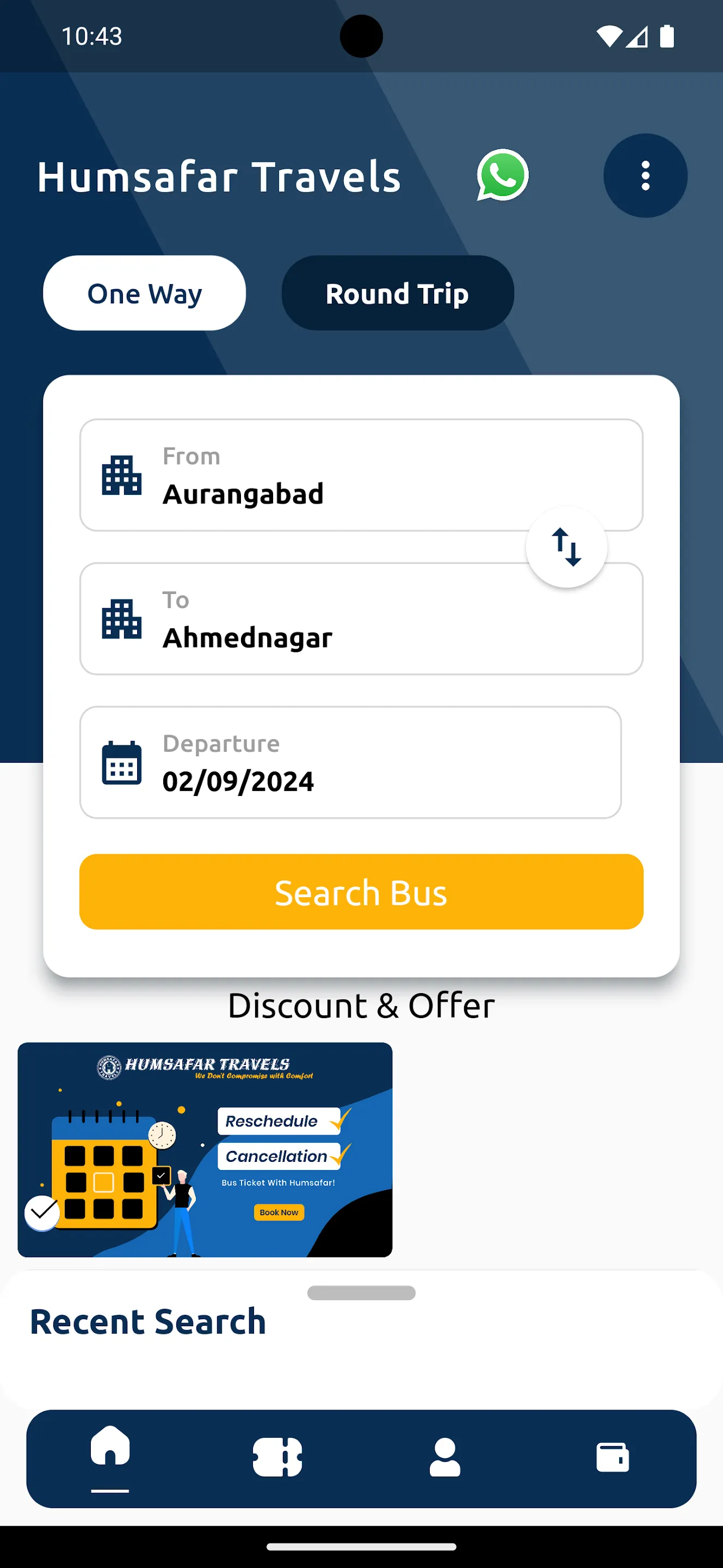 Humsafar Travels | Indus Appstore | Screenshot