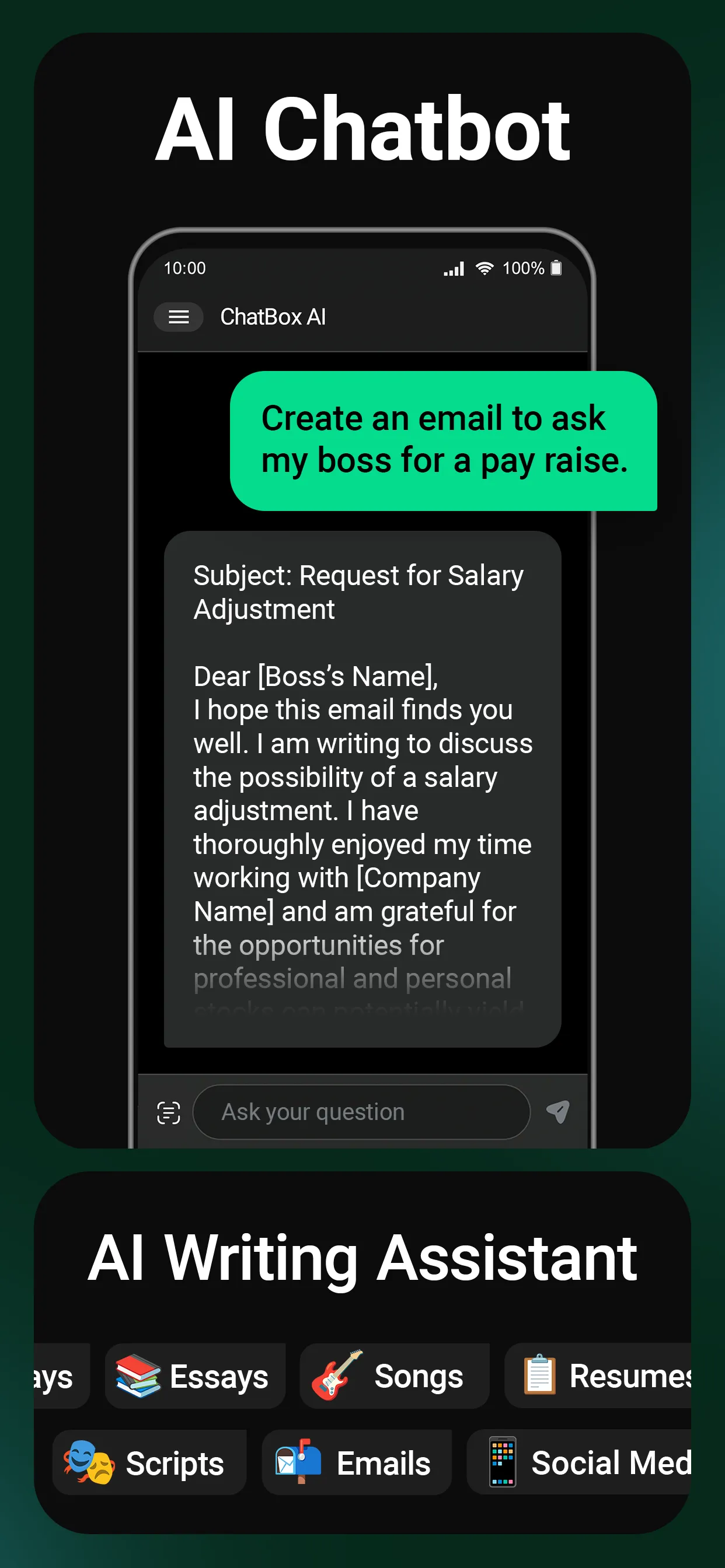 ChatBox: AI Chat Bot Assistant | Indus Appstore | Screenshot