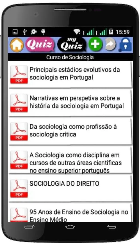 Curso de Sociologia (português | Indus Appstore | Screenshot