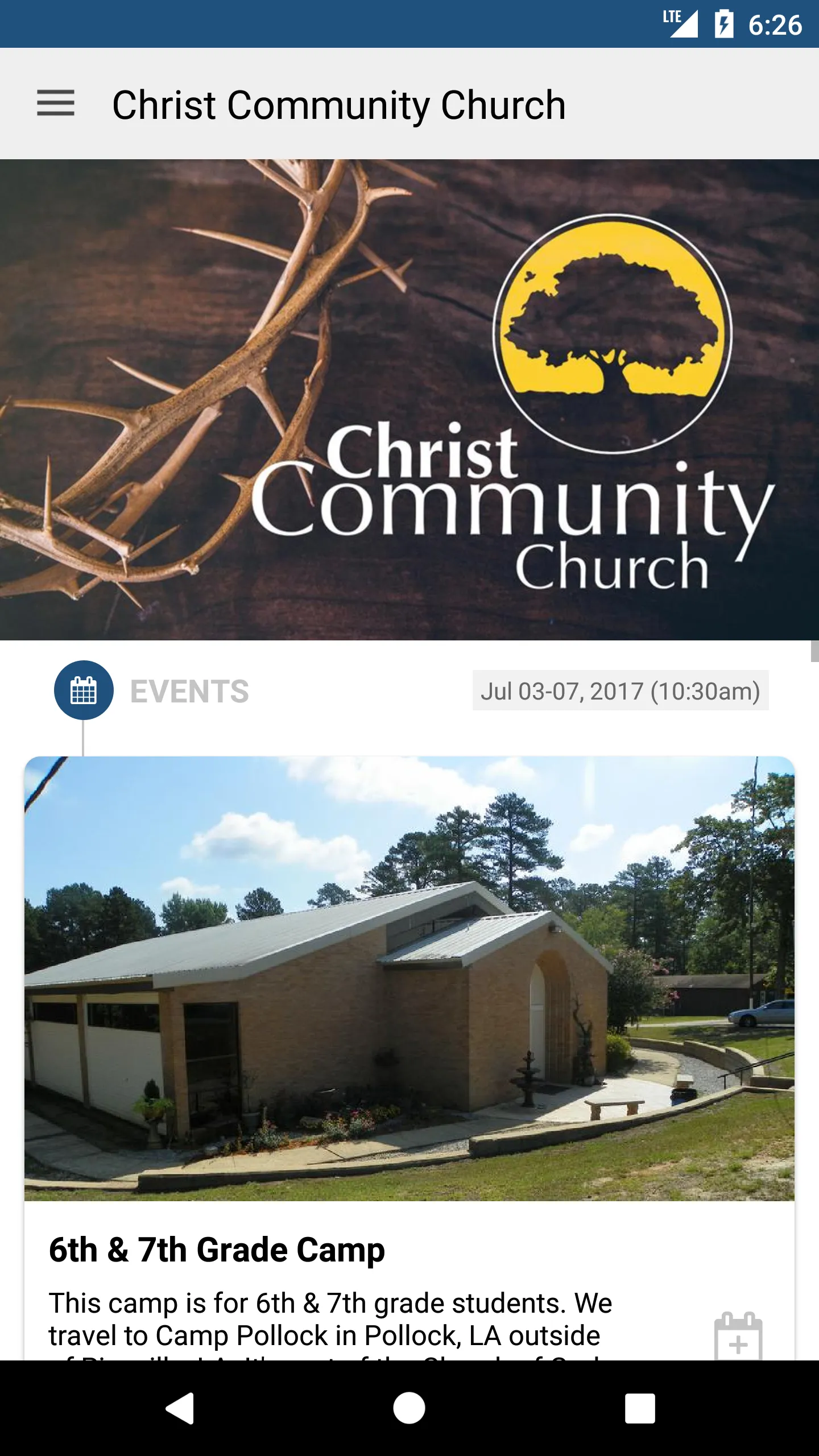 Christ Community, Lake Charles | Indus Appstore | Screenshot