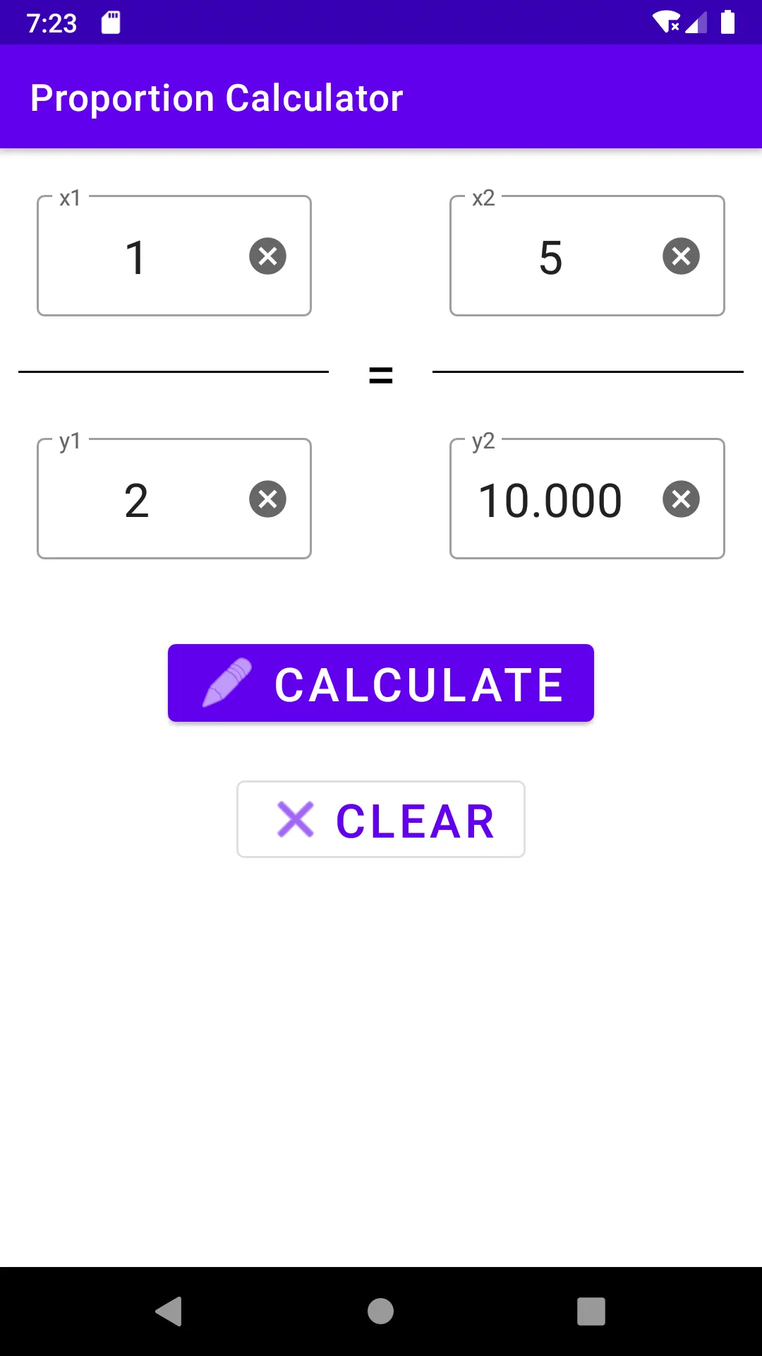 Proportion Calculator | Indus Appstore | Screenshot