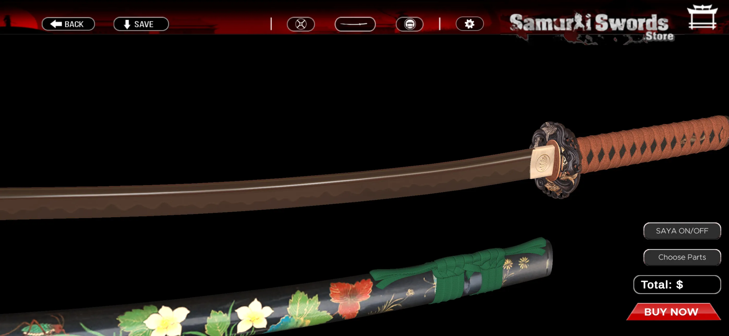 Samurai Swords Store | Indus Appstore | Screenshot