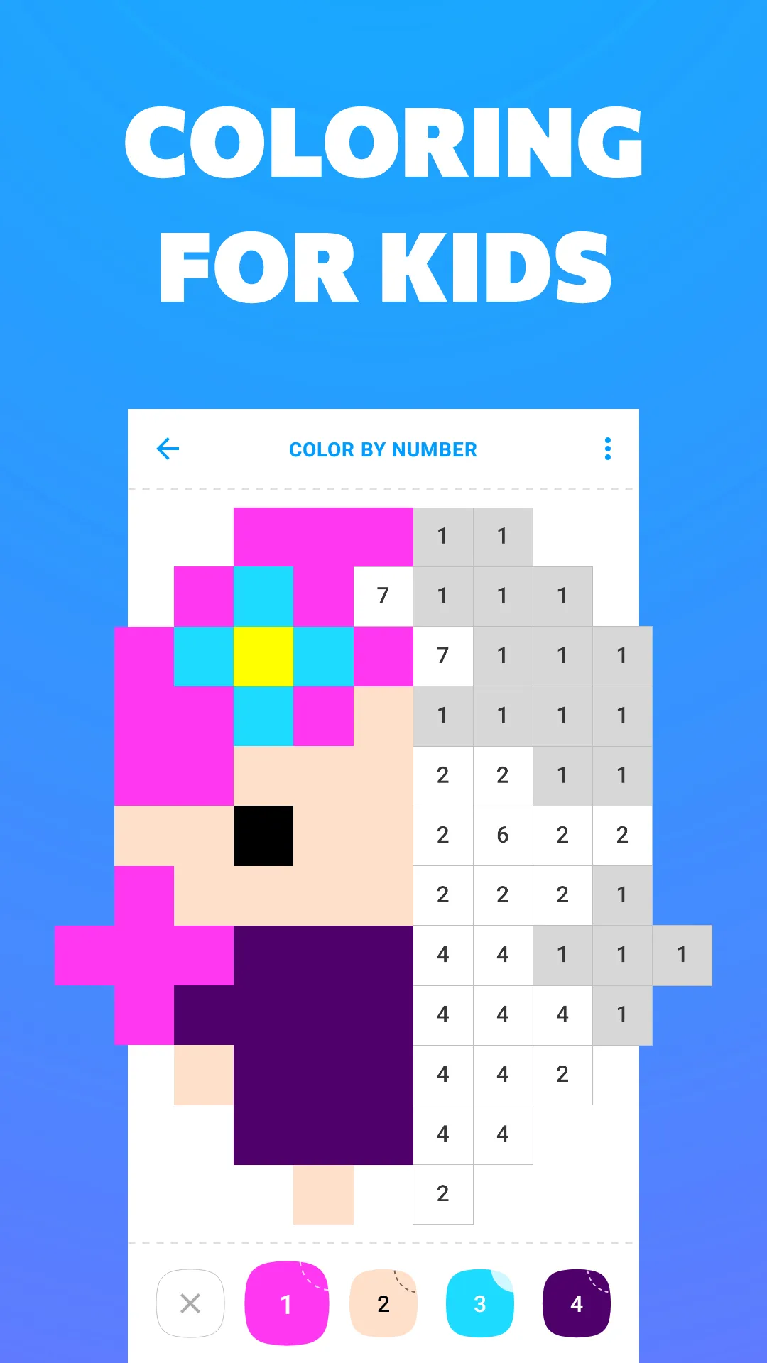 Color by number for kids | Indus Appstore | Screenshot