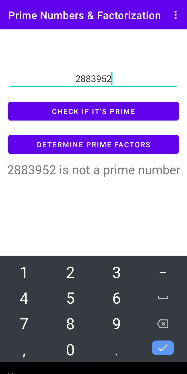 Prime Numbers & Factorization | Indus Appstore | Screenshot