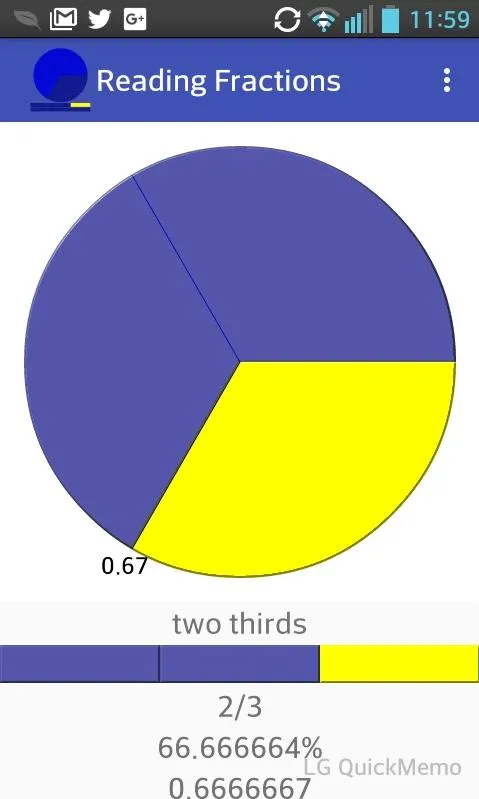 Reading fractions | Indus Appstore | Screenshot