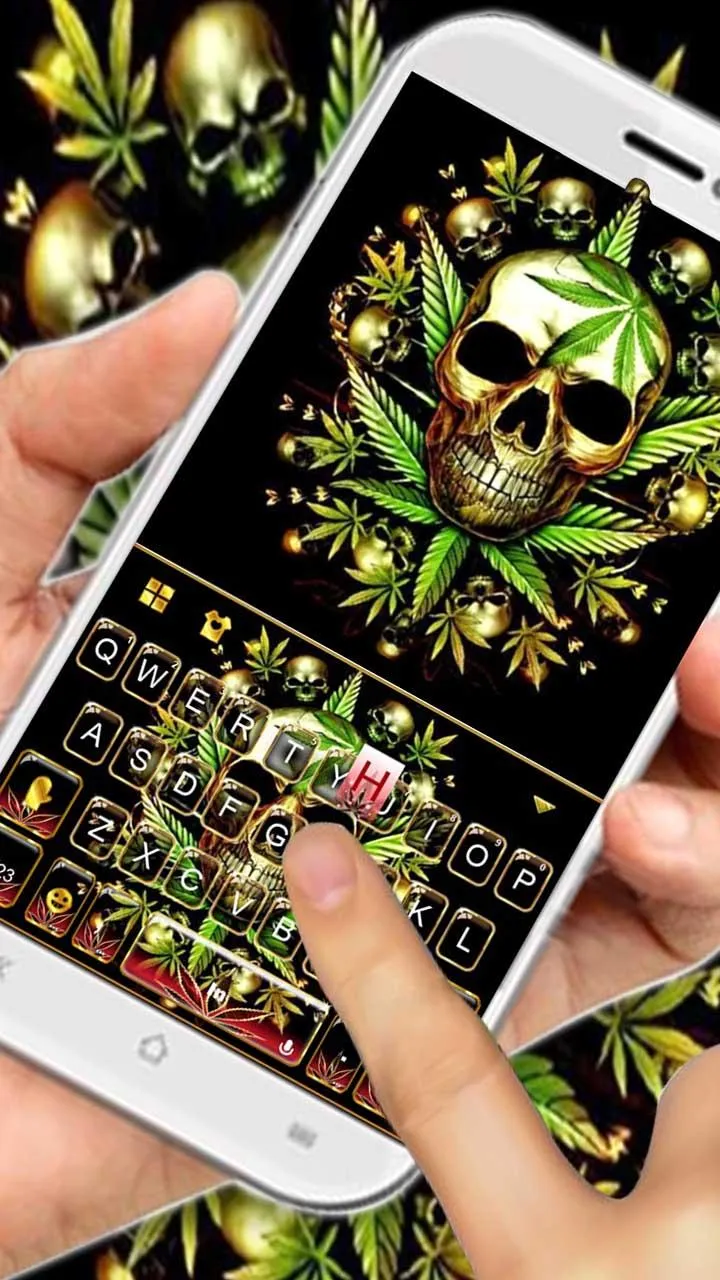 Gold Weed Skull Theme | Indus Appstore | Screenshot