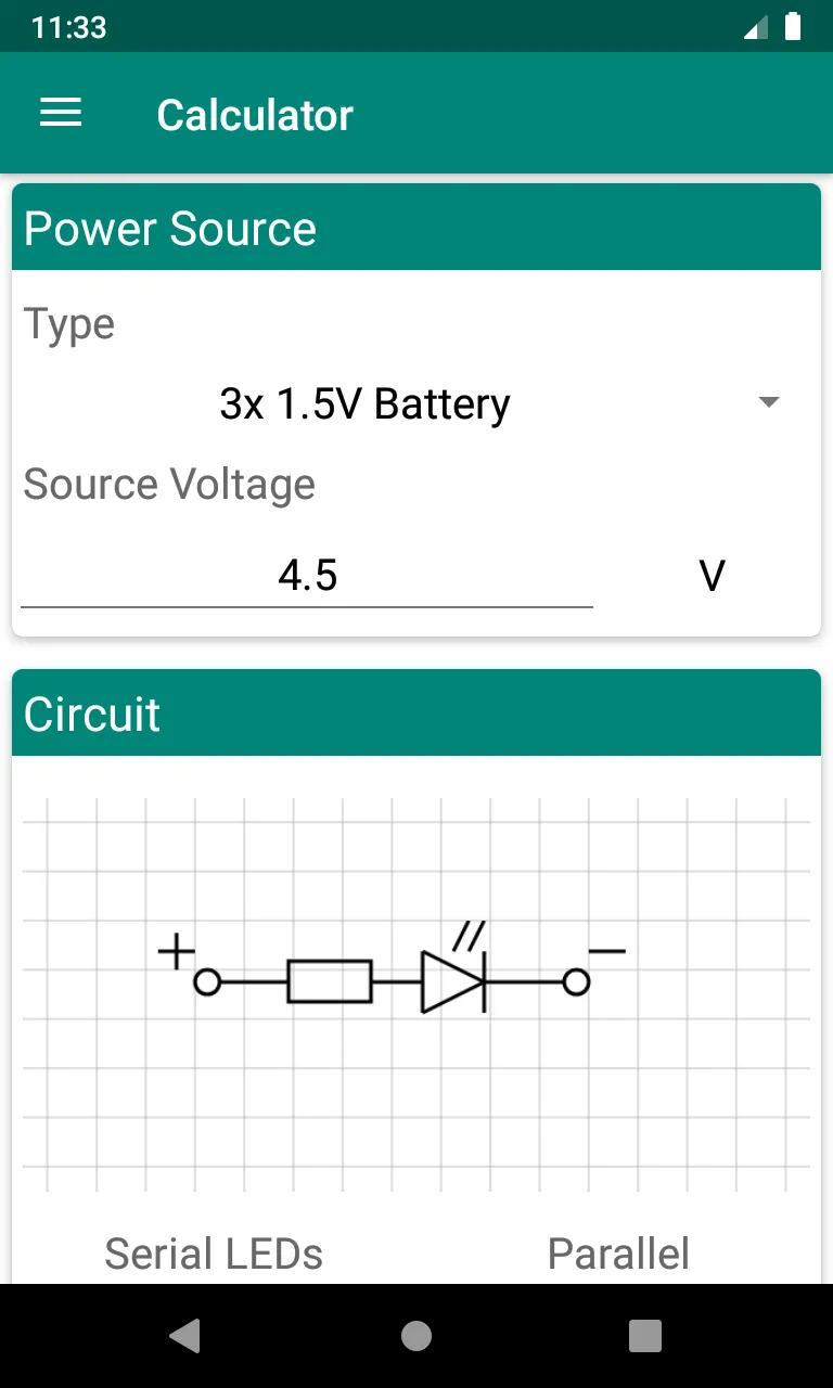 LED Resistor - Calculator | Indus Appstore | Screenshot