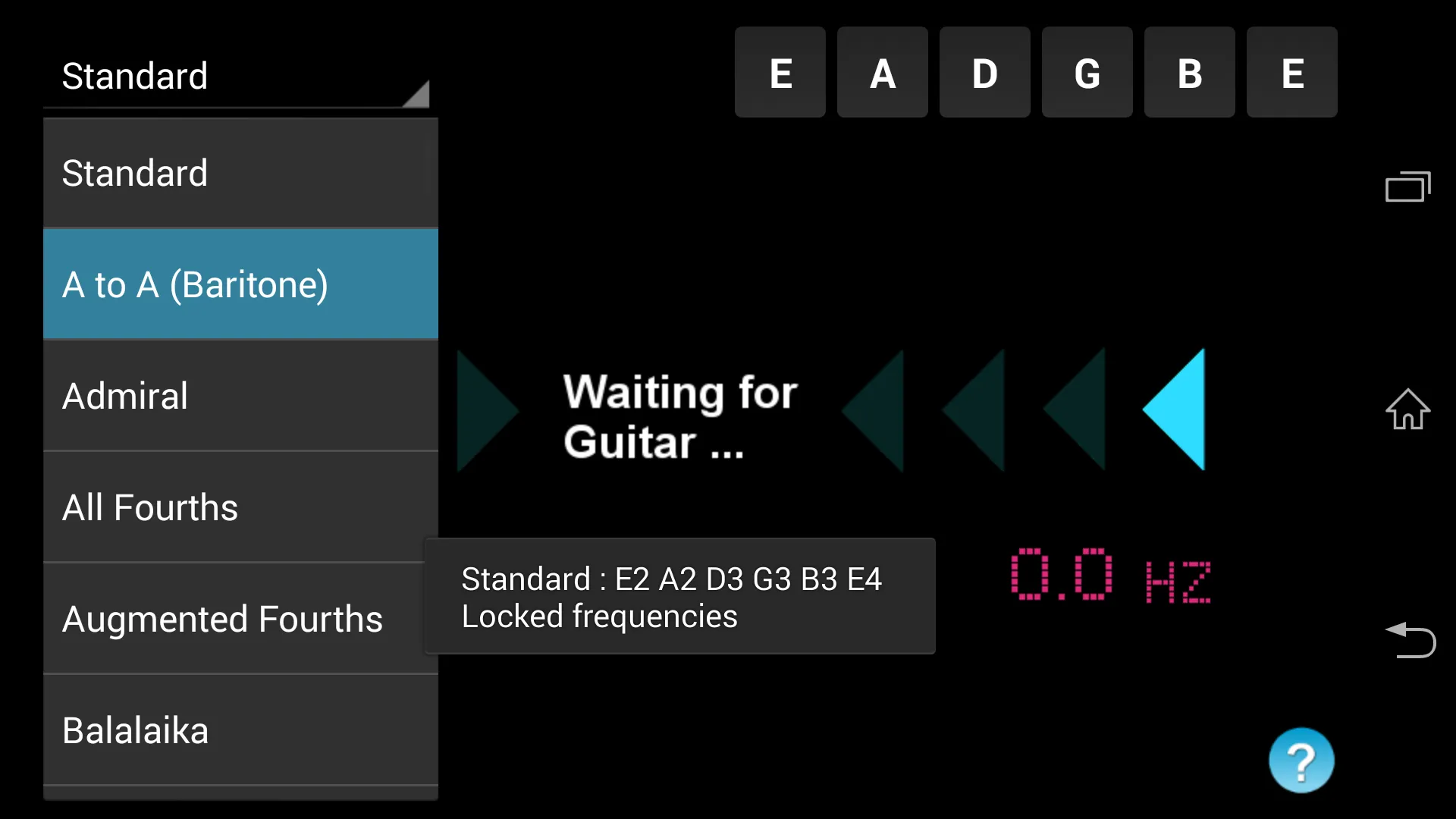 TunaDroid - Guitar Tuner | Indus Appstore | Screenshot