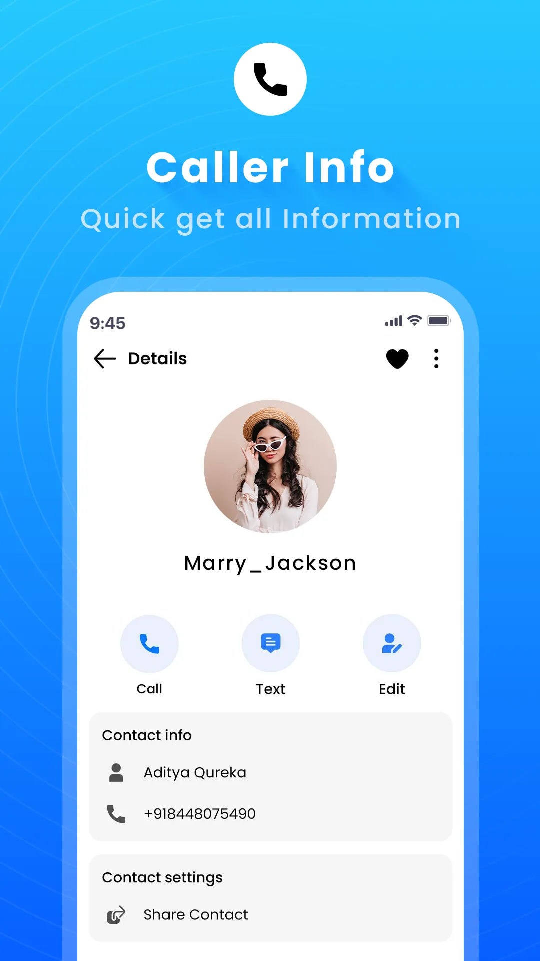 Contacts | Indus Appstore | Screenshot