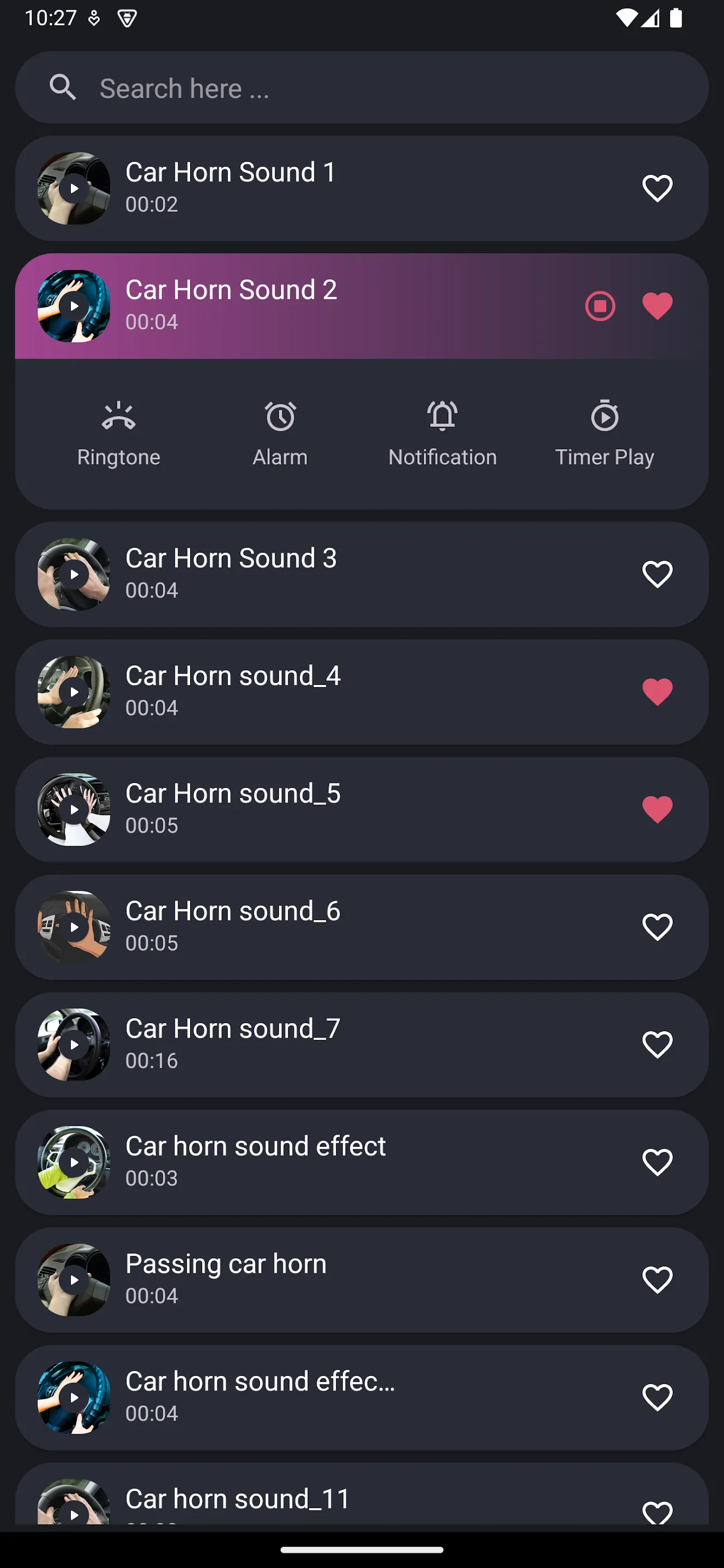 Car Horn Sounds | Indus Appstore | Screenshot