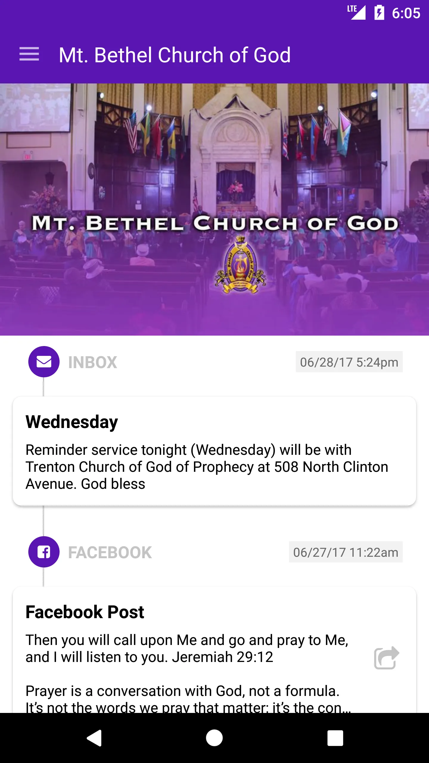 Mt. Bethel Church of God | Indus Appstore | Screenshot