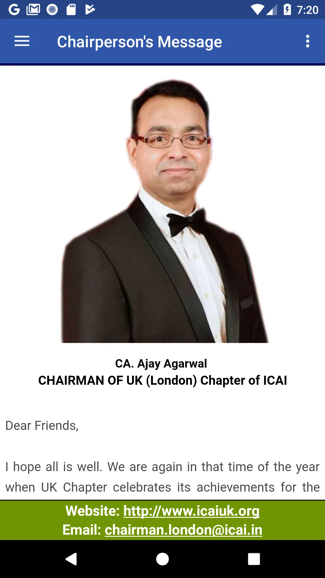 ICAI UK | Indus Appstore | Screenshot