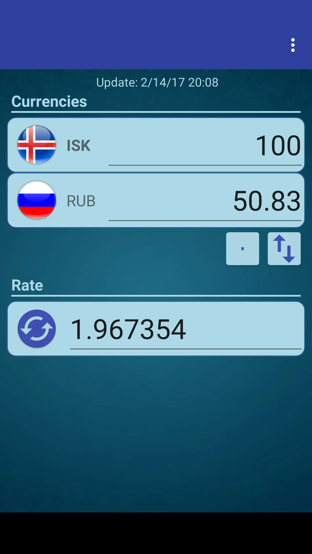 Russian Ruble x Iceland Krona | Indus Appstore | Screenshot