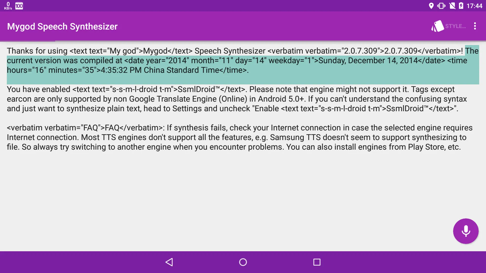 Mygod Speech Synthesizer | Indus Appstore | Screenshot