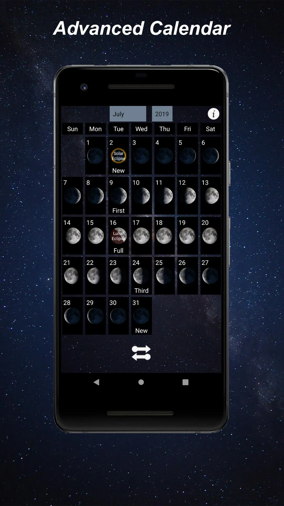 Lunar Phase - Moon Calendar | Indus Appstore | Screenshot