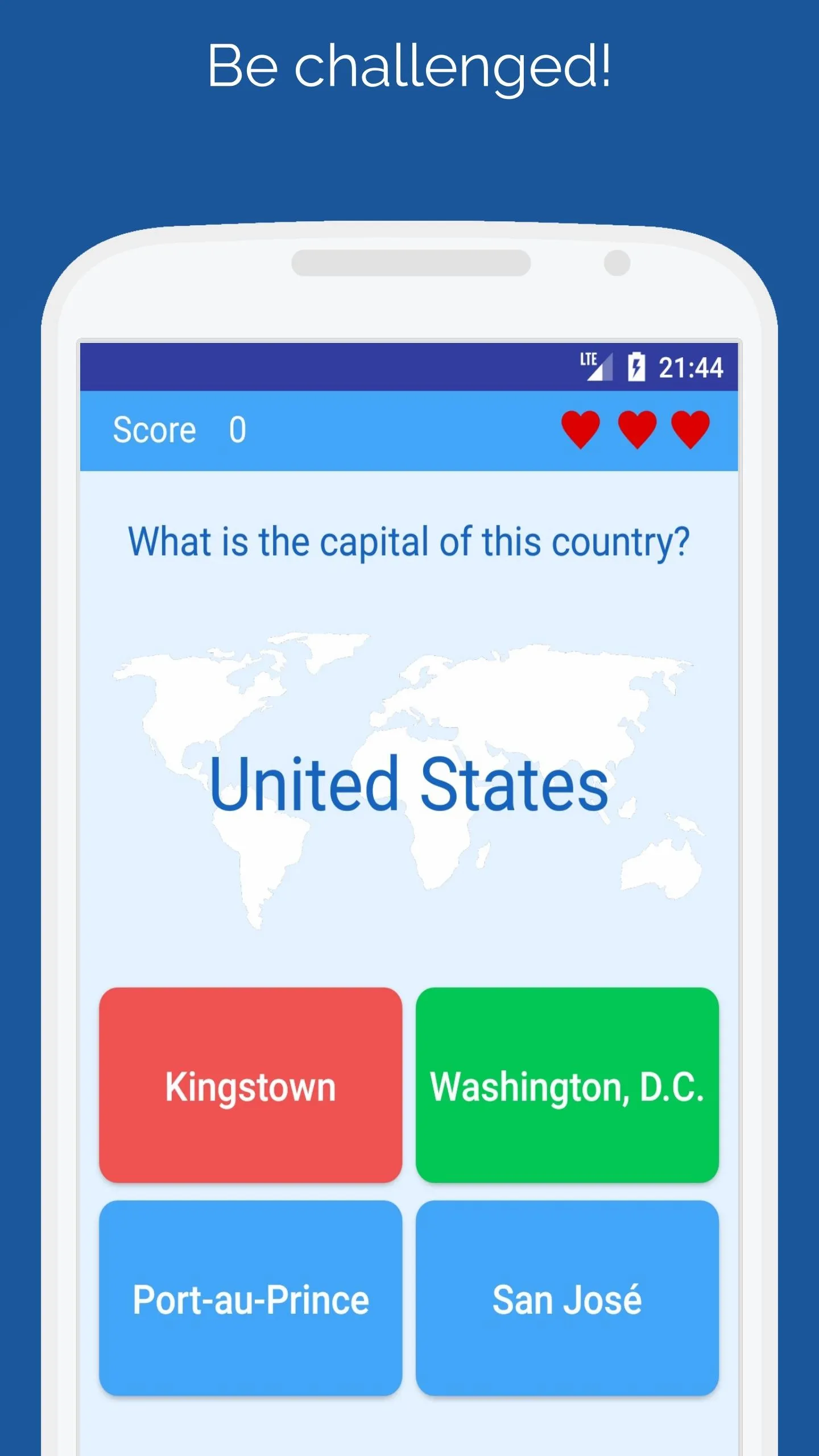 Capitals of the countries Quiz | Indus Appstore | Screenshot