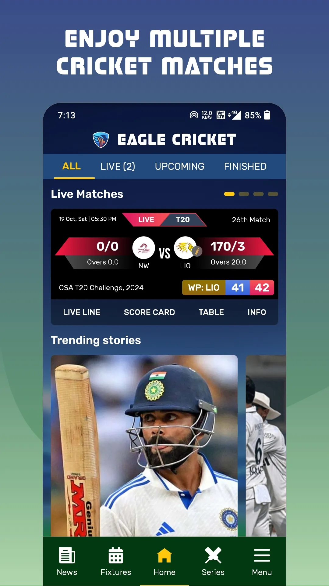 Eagle Cricket Live Line | Indus Appstore | Screenshot