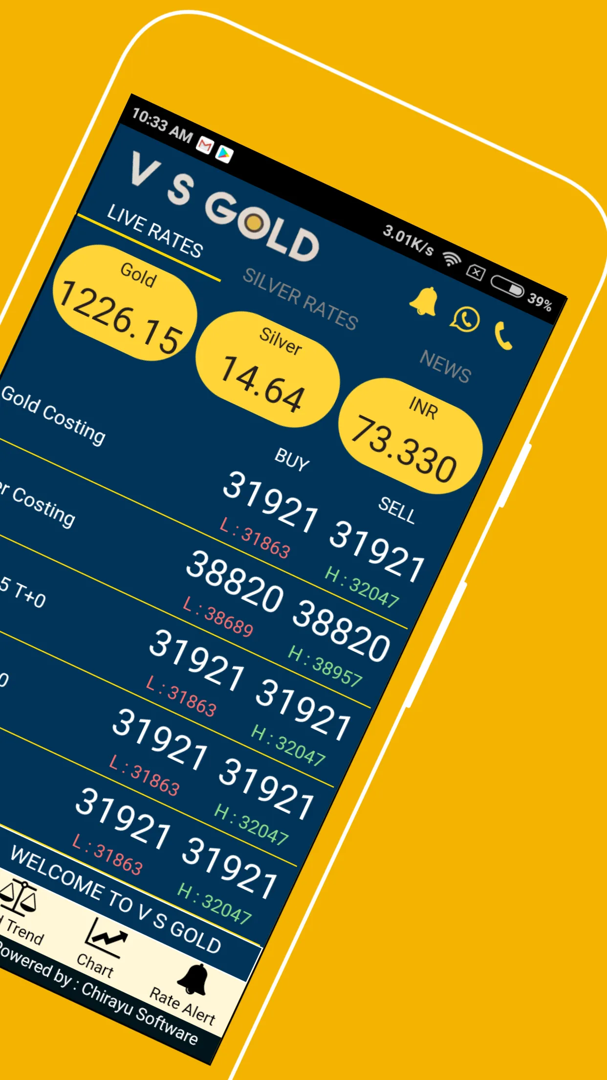 V S GOLD - Mumbai Bullion Live | Indus Appstore | Screenshot