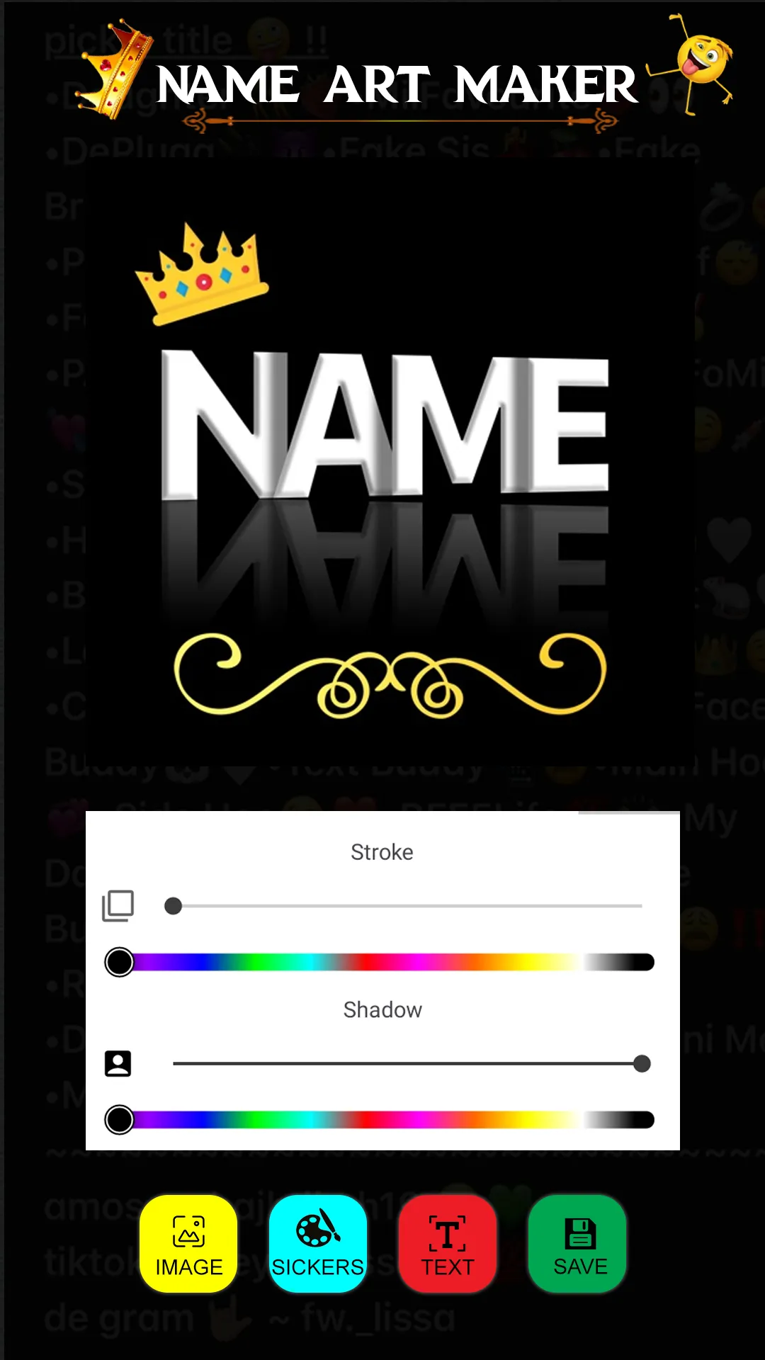 Name Art Maker - Shadow Design | Indus Appstore | Screenshot