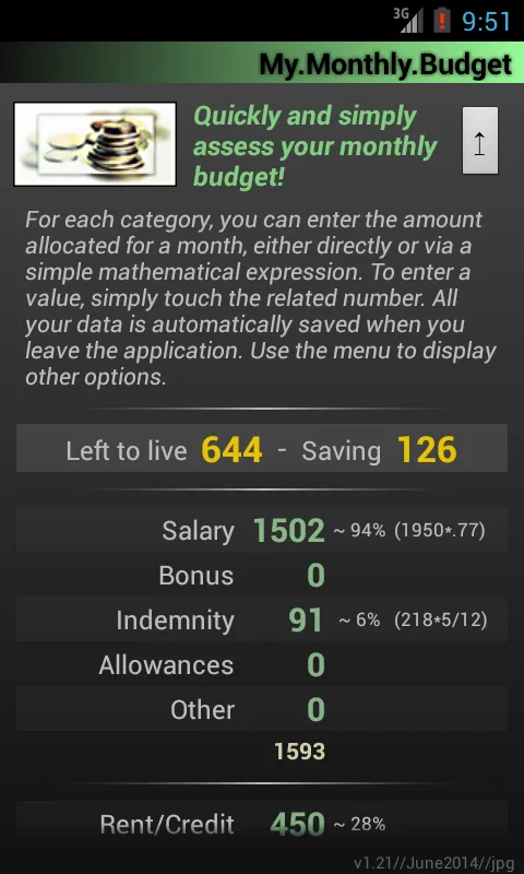 My Monthly Budget | Indus Appstore | Screenshot